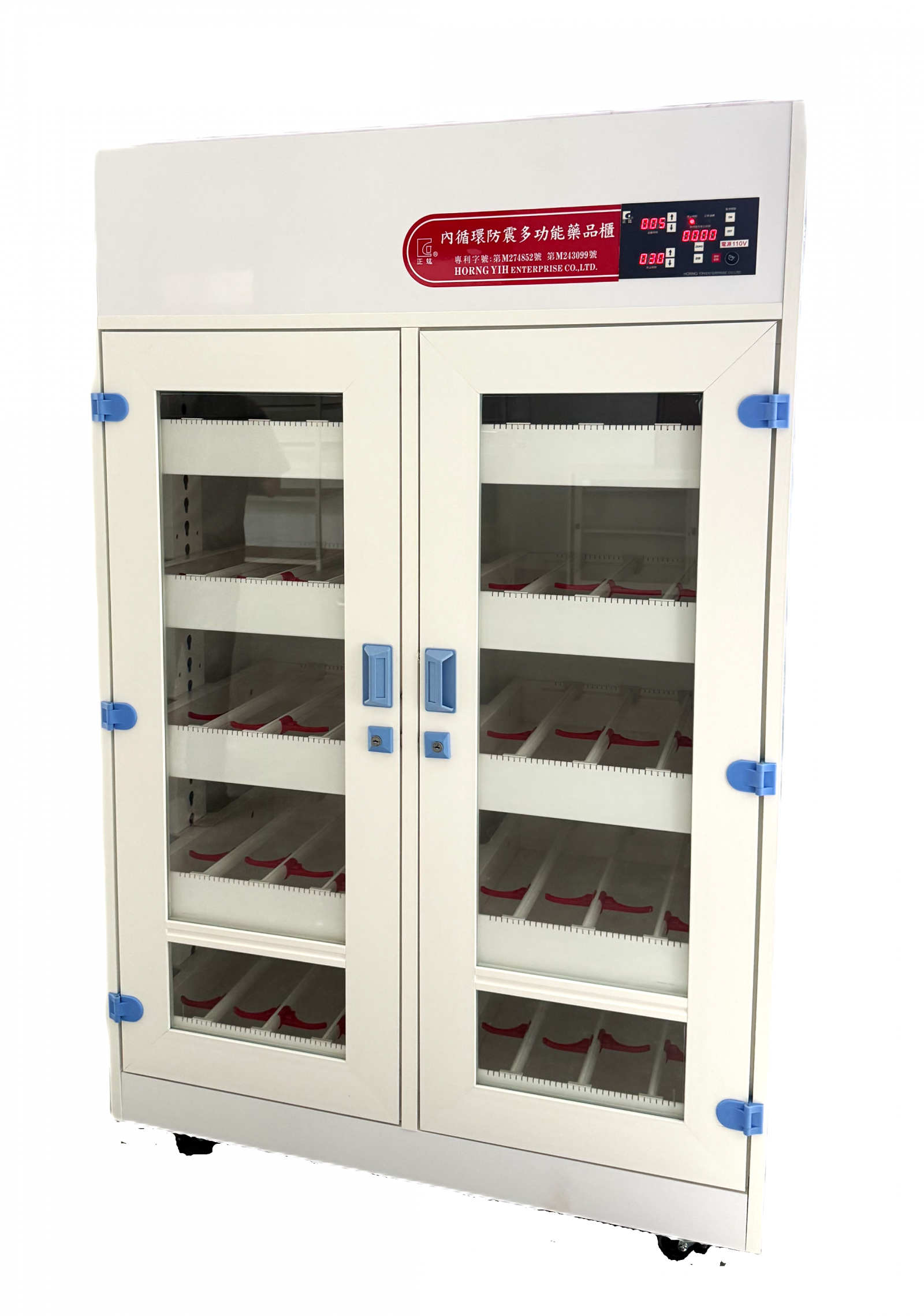 PVC耐腐蝕防震多功能藥品櫃HFB-120_竑毅企業有限公司.化學實驗室專業設計製造 PP PVC,,